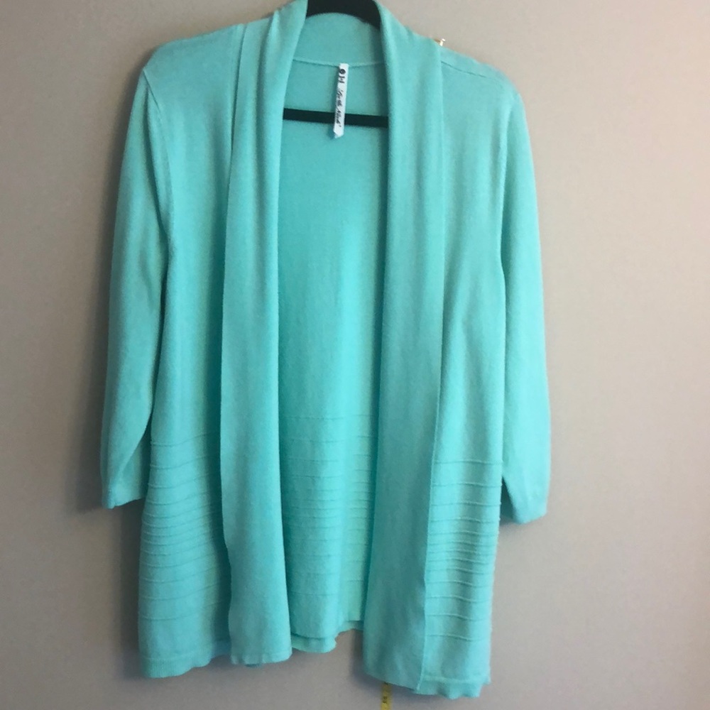 XL mint green cardigan